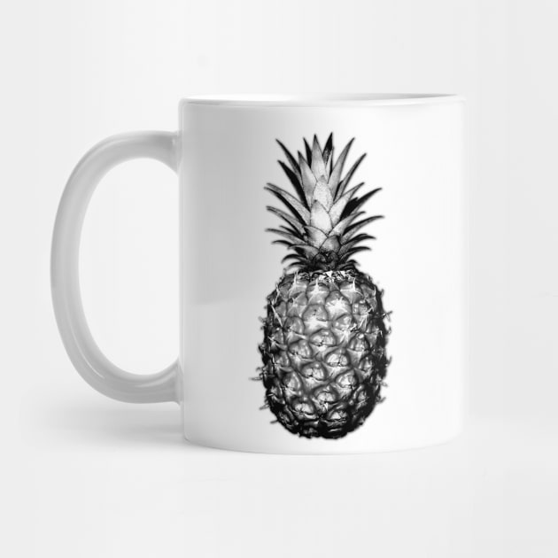 Black & White Pineapples by CumulusFactory